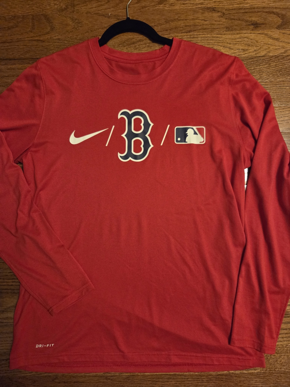 NNT Nike Red Boston Red Sox Long-Sleeve Dri-FIT Tee, Large